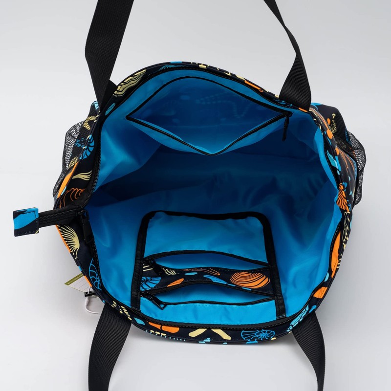 Solance Large Shopping Tote Bag Shoulder Gym Beach Travel Bag