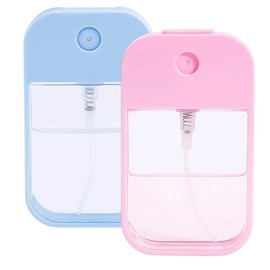 tiyiyok 2 Stück 45ml Sprühflaschen Kleine, Wiederverwendbar Mini Feinnebel Sprühflasche, Karten Sprühflasche, für Parfüm, Gesichtswasser, Kosmetik