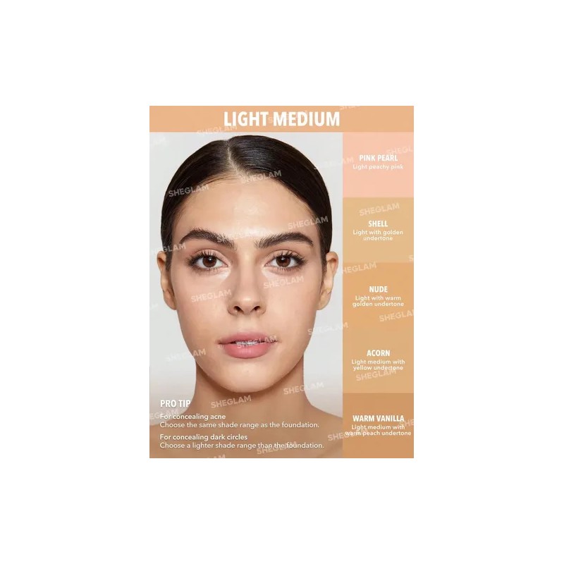 Sheglam Corrector Complexion Boost-diferentes Tonos Tono Shell