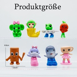 CPRNQY Brainrot Figures Set, 8 Pieces, Italian Brain Red Collectible Figures, Funny Decoration, Ideal for Desk and Shelf, Perfect for Collecting and Gifting