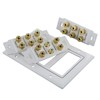 8.2 Speaker Cable Wall Plate Triple Gang for 8 Surround