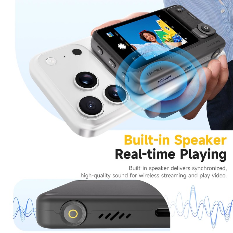 7RYMS Qshot V2 PRO Wireless Selfie Monitor Screen with 4K/60fps,