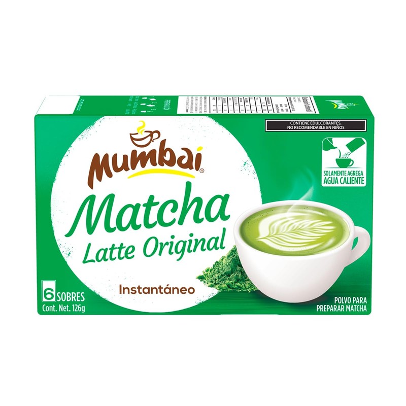 Mumbai Matcha Latte Original 6 sobres