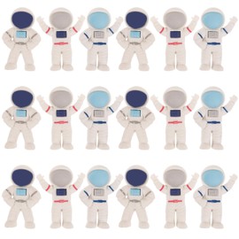 NUOBESTY 24Pcs Cartoon Spaceman Erasers Mini Cute Space Erasers Miniature Spacemen Erasers 3D Spacemen Pencil Erasers Space Themed Pencil Erasers for Party Favors Goodie Bag Stuffers