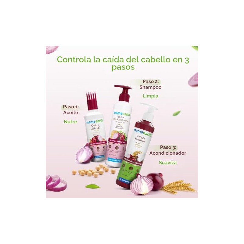 MAMAEARTH Aceite de Cebolla para Crecimiento del Cabello y Control