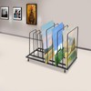 Sallurmose Art Storage Rack with Wheels,9-Section Art Drying Rack Metal
