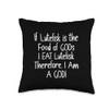 Funny Lutefisk Logic Throw Pillow