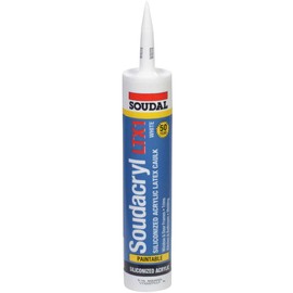 Soudal 400400 Soudacryl LTX1 Premium Grade 50-Year Siliconized Latex Acrylic, 10.3 oz Tube, White