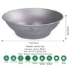 Boundless Voyage Ultralight Titanium Dish with Carry Bag Outdoor Camping
