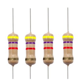 California JOS 4.7K Ohm Carbon Film Single Fixed Resistor 1/2 W (0.5 Watts) 5% Tolerance, (4.7K R, 4.7K ohm, 4.7K Ω) Resistor (10 PCS)