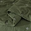 Chezmoi Collection Corduroy Queen Quilt Set Olive Green, 3-Piece Luxury