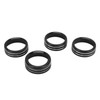 4pcs AC Switch Ring Aluminium Alloy Stylish Rustproof Center Console