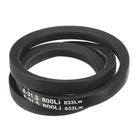 sourcing map A31 1/2 Classic Wrapped V-Belt, 33" Outside Circumference Wrapped Industrial Rubber V-Belt A Profile V-Belt for Industrial Machinery Equipment, Black