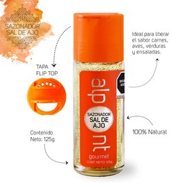 Alpont Sal con Ajo 125 Gramos 2 Piezas