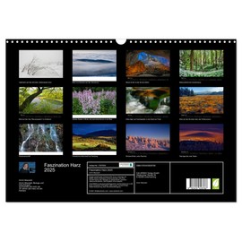 Fascination Harz 2025 Wall Calendar 2025 DIN A3 Landscape CALVENDO Monthly Calendar