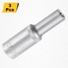sourcing map 3pcs E-Torx Socket 1/2" Drive E10 External Torx