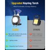 HGNN Keychain Work Light, 7 Modes Mini Rechargeable Torch, IPX5,