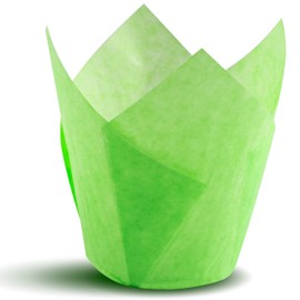 Tulip Baking Cupcake Liners: 100 Liner Count Cupcake and Muffin Wrappers (Key Lime Green)