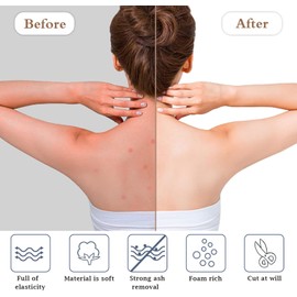 African Net Sponge Bath African Exfoliating Net Cleaning African Net Bathing Sponge Back Scrubbers Shower Body Cleaning Spa Massage Bath Towel Back Scrubber for Women Men Shower (3 Pcs/3 Colours)