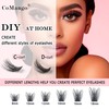 D Curl Wispy Lash Clusters DIY Eyelash Extensions CoMango Lash