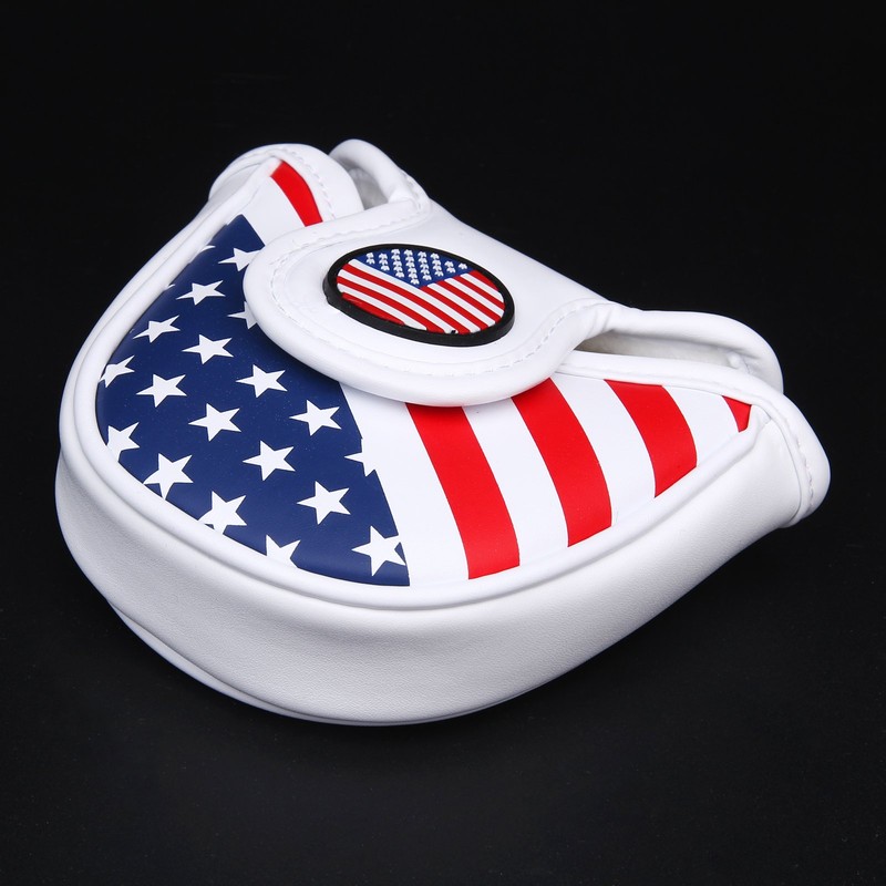 Mallet Head Cover Putter Cover with Magnetic Closure Golf Headcover