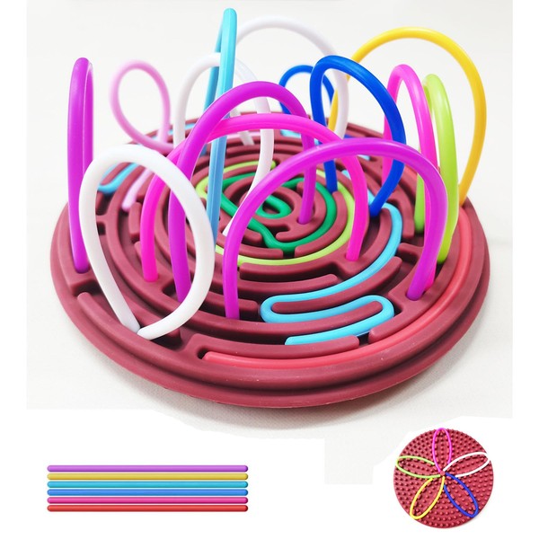 Anemeeoke Sensory Activity Board for Kids and Adults, Double-Sided Silicone