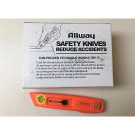 Allway Utility Knife Allway Tools Self Retracting Safety Knife 12 Pack ARK-B7 12pc Box