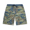 Maui Rippers Mens 21" Stretch Board Shorts Reef Camo, 38