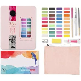 Giorgione Watercolor Paint Set of 36 Water Colors & Pigment High Quality - Pink Set