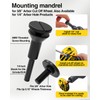 Cut Off Wheel Mounting Mandrel 1/4" & 3/8" Arbor Hole
