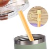 Pack of 2 cup lids, 2 straw plugs and 2