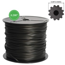 Screen Spline - 0.200", 15lb Roll - Round Screen Retainer Spline - Bulk Screen Holder Spline for screen Door, Window Mesh & Mosquito Net Fixing - Screen Door Repair & Replacement Spline - Black