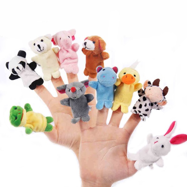 Set of 10 Finger Dolls Set, Plush Finger Puppets Set,