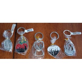 Lot of 5 - New York City Metal Keychains NYC  KeyRing Souvenir Collection Opener