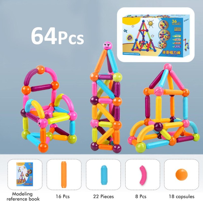 Balls and Rods Set for Kids Building Sticks Set Building