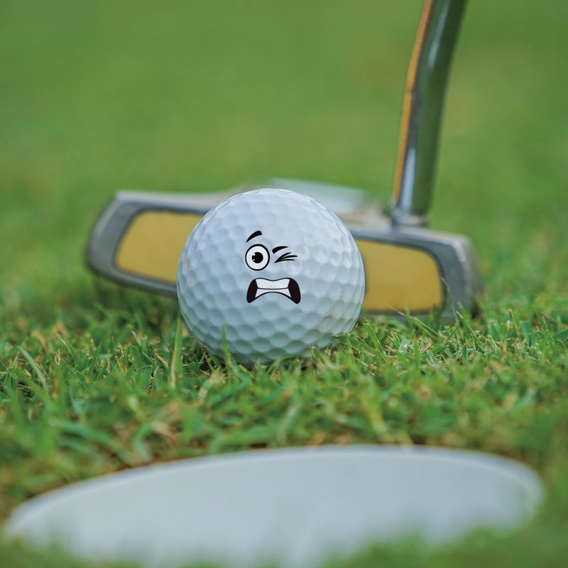 PLIGREAT Funny Expressions Golf Ball Marker 24 Pieces Creative Pattern