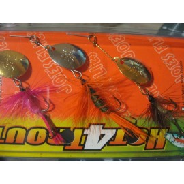 Joes Flies Spinnerbait Fishing Lures Joe's Flies Premium Trout Hot4Trout 3 Pack GRP 21 Selection Spinner Baits Size 8