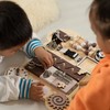 Wooden Sensory Bear Shaped Learning Toddler Busy Board for Playroom,