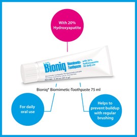 Bioniq Bioniq Classic Biomimetic Toothpaste with 20 Percent Hydroxyapatite for Daily Use, 3.44 Ounce (Pack of 3)
