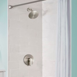 WRISIN Shower Faucet with Valve, Shower Valve and Trim Kit with 6 Inch High-Pressure Rian Showerhead