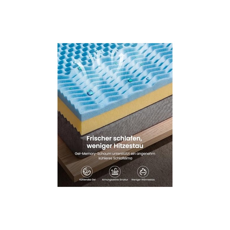 Mattress Topper 140 x 200 cm H3 & H4, 7.5