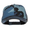 Enzyme Washed Camouflage Trucker Cap - Blue Camo OSFM