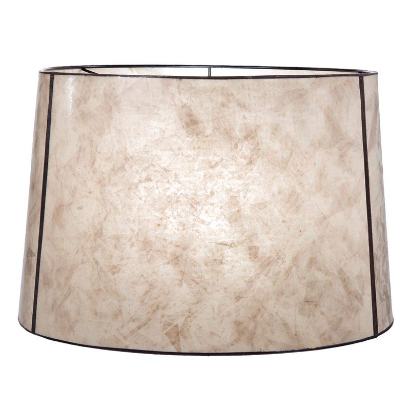 B&P Lamp® Parchment Deep Drum Mica Shade (10 X 12