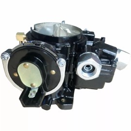 lingautos For MerCarb Carburetor for Mercruiser: 2 Barrel 2.5L 3.0L w/Long Linkage Black