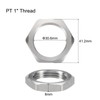 uxcell Cast Pipe Fitting Hex Locknut, 304 Stainless Steel Hex
