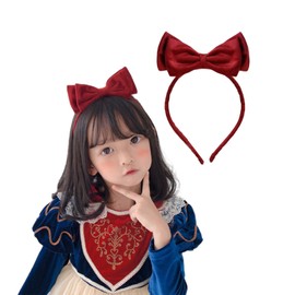 Jessimi Headband for Kids, Bowknots, Velvet, Girls, Hair Accessories, Ribbon, Cosplay Item, Princess, Costume, Kids, Women's, Cosplay Accessories, Cute, Halloween, Parties, Cosplay Tools, Large
