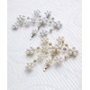 VingTAINE H7436-G- Pearl, Bijou Flower Hairpin, Simple, Hair Accessory, Elegant,