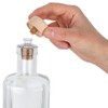 Plastic Pourer with Wooden Lid and Cork Stopper | Slim