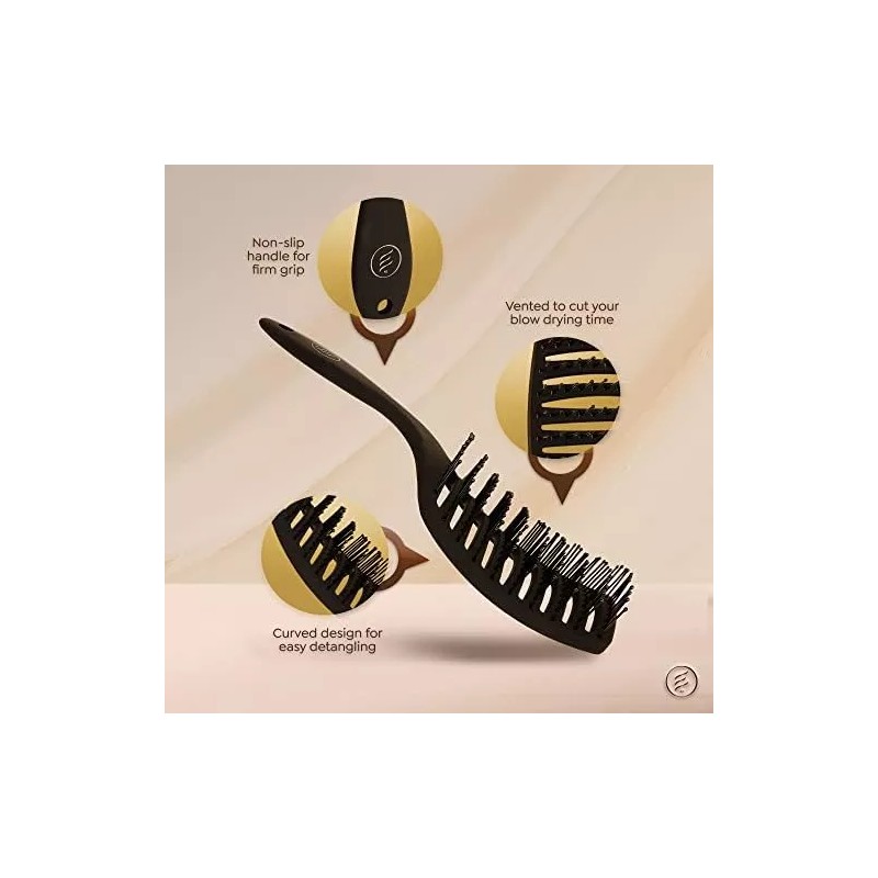 Estee Salon Cepillo Desenredante Para Cabello Natural Y Sintético De