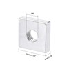 sourcing map Square Nuts, M6x14mmx4mm Zinc-Plated Metric Coarse Thread Assortment